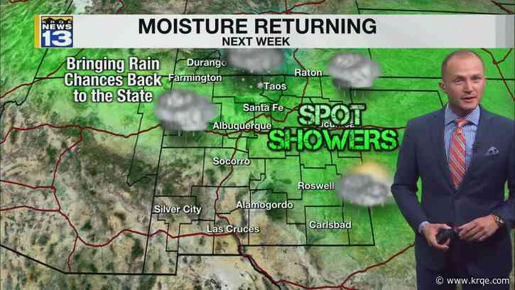 Rain chances return late this weekend