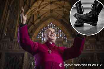 Archbishop of York Stephen Cottrell's new Dr Martens for Coronation