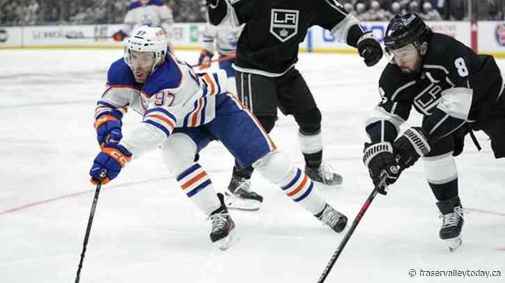 Moore scores OT winner for Kings in 3-2 win over Oilers, lead series 2-1
