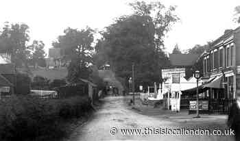 Compare views of Old Church Hill in Chingford a century apart
