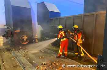 FW-SE: Feuer in einem Müllpresscontainer