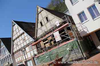 Vlotho: Sanierung des Fachwerkhauses in der Langen Straße im Zeitplan