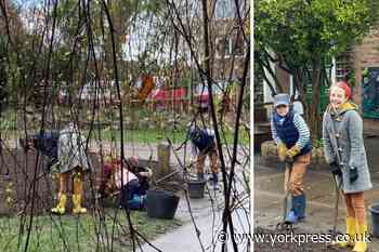 York children work through holiday to surprise their classmates...