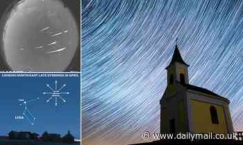 Lyrid Meteor Shower will peak this evening with up to 18 shooting stars flying overhead every HOUR