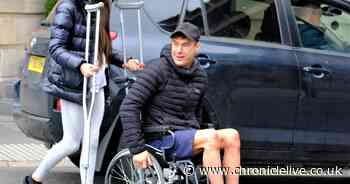 Aggressive vandal used large garden fork to damage door of Heaton flat while people were inside