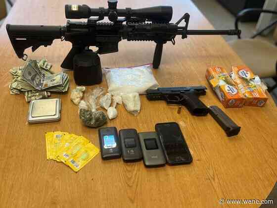 Drugs, guns found in crashed car after driver flees stop