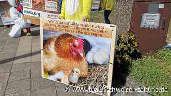 Braunschweig: Protest gegen Hühnermast vor Fastfood-Filialen