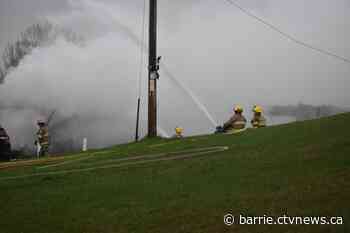 Early morning fire destroys home in Essa Township