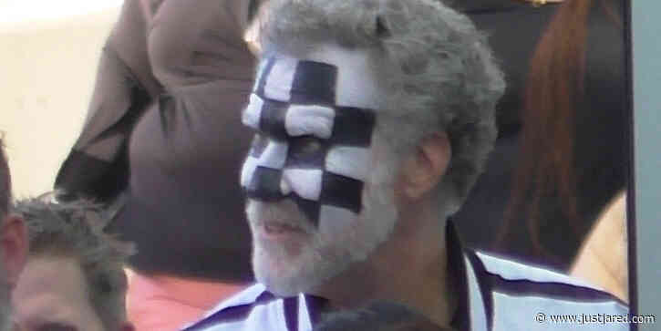 Will Ferrell Paints Black & White Checkerboard On His Face To Support LA Kings During Stanley Cup Playoffs