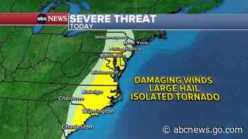 23 million Americans face severe weather threat on East Coast