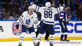 Rielly scores in OT, Leafs beat Bolts 4-3 to grab 2-1 series lead