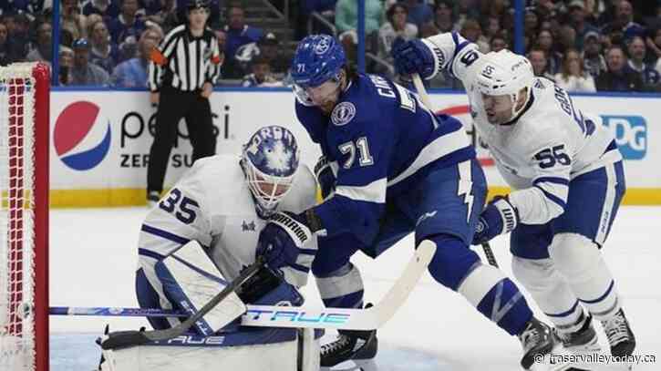 Rielly scores in OT, Leafs beat Bolts 4-3 to grab 2-1 series lead