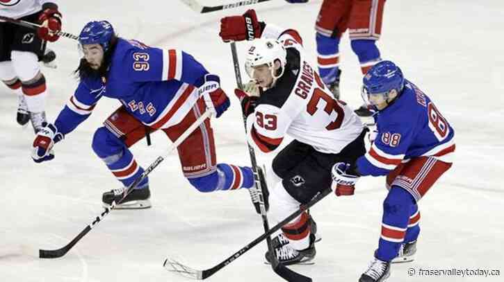 Hamilton scores in OT, Devils beat Rangers 2-1