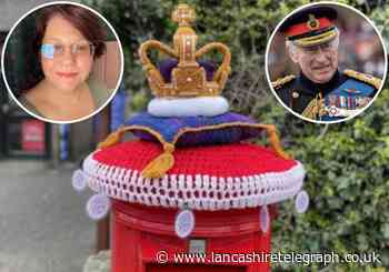 Billington woman creates post box topper for Coronation