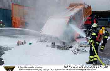 FW-M: Sperrmüllcontainer in Brand (Bogenhausen)