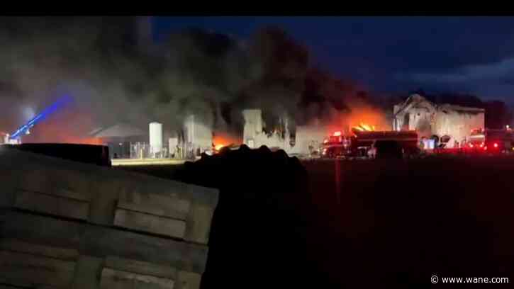 Crews still on scene at Fort Recovery, OH business fire