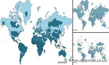 Clever 'to scale' chart reveals the true size of Earth's countries