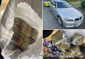 Driver found with cannabis and cash drove at 100mph in chase