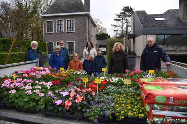 Comité verkoopt bloemen om wijk op te fleuren