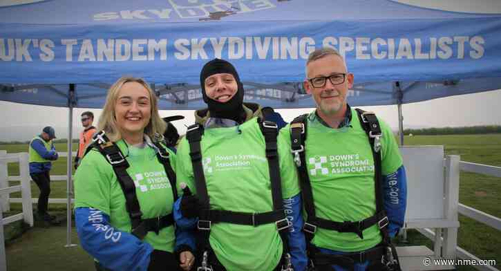 Aitch completes skydive for World Down’s Syndrome Day