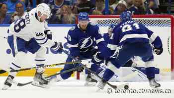 Leafs' forward fined over $3,000 for cross-checking Lightning player