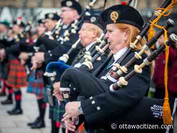 Tartans swirl in windy Parliament Hill celebration