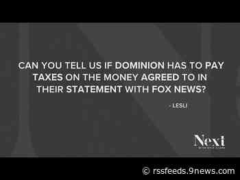 Next Question: Does Dominion have to pay taxes on their Fox News settlement money?