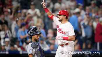 Schwarber home run, Sosa single lift Phillies past Rockies 4-3