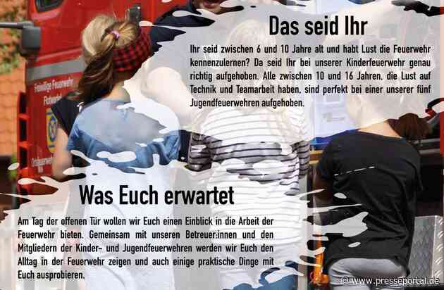 FW Flotwedel: Einladung zum Tag der offenen Tür der Jugendfeuerwehren der Samtgemeinde Flotwedel