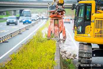 Noch bis Sommer: Baustelle auf der A43 sorgt für Stau