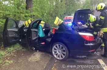 FW-GE: Bei einem schwerer Verkehrsunfall in der Resser Mark wurden 2 Personen verletzt