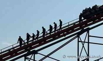 Thrill-seekers forced to walk down 235ft Blackpool rollercoaster after ride breaks down