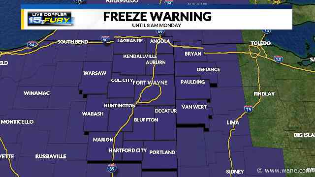 A chilly start to the workweek