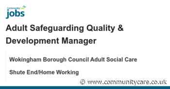 Adult Safeguarding Quality & Development Manager