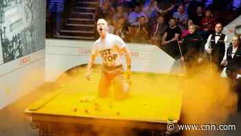 'I have never seen that before': Snooker the latest sport disrupted by activists