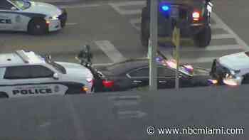 Man Surrenders to Police After Barricading Himself in Stolen Vehicle in Fort Lauderdale