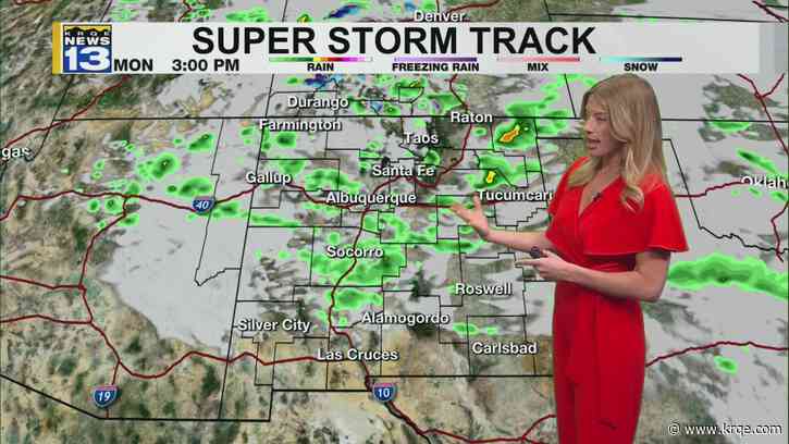 Rain showers and breezy winds Monday