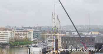 Bristol's SS Great Britain is looking ship shape after having a new mast fitted