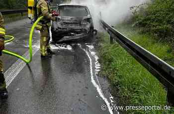 FW Ratingen: Ratingen, PKW-Brand auf der BAB3, 24.04.23, 11:01 Uhr