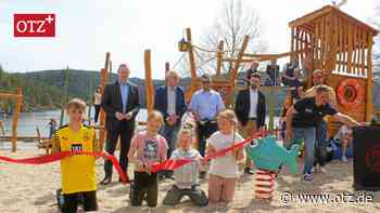 Erlebnisspielplatz im Naturerholungsgebiet Portenschmiede am Hohenwartestausee lockt Jung und Alt