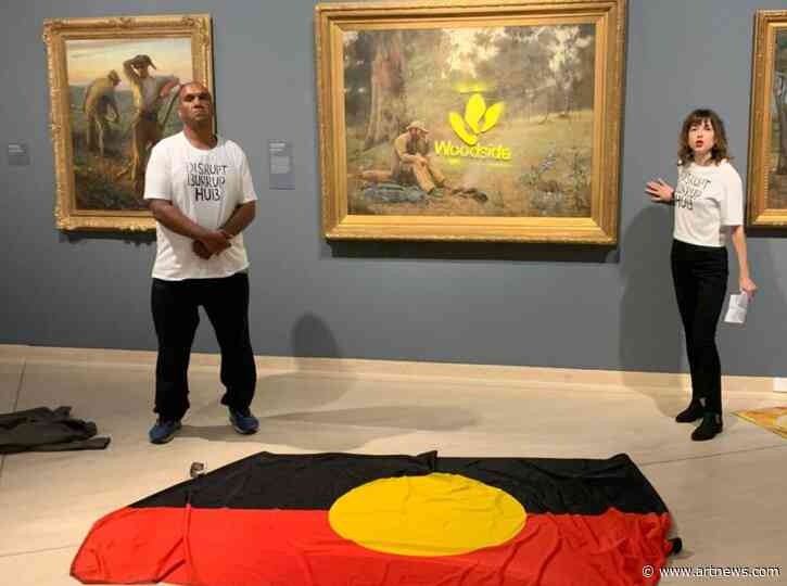 Australian Climate Protester Who Spray-Painted Artwork Contests Counter-Terrorism Charge