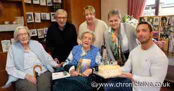 Royalist celebrates her 100th birthday with card from King Charles days before coronation
