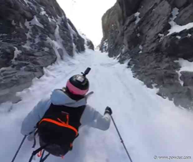 Look: Matthias Weger Can't Resist Sending It Through Tight Chute