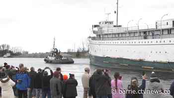 S.S. Keewatin leaves Port McNicoll ahead of schedule