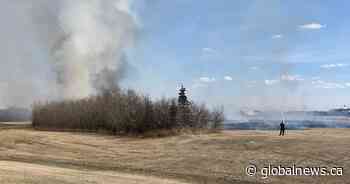 Grass fire closes Anthony Henday eastbound at Campbell Road