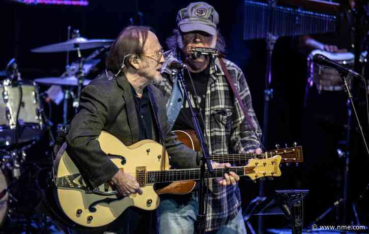 Watch Neil Young and Stephen Stills reunite for first time in four years and pay tribute to David Crosby