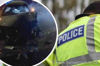 Preston Road shut after car destroyed in crash to tree