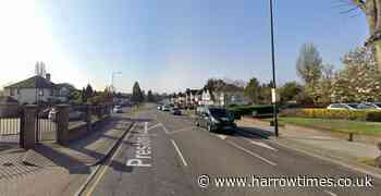 Wembley car crash shuts Preston Road