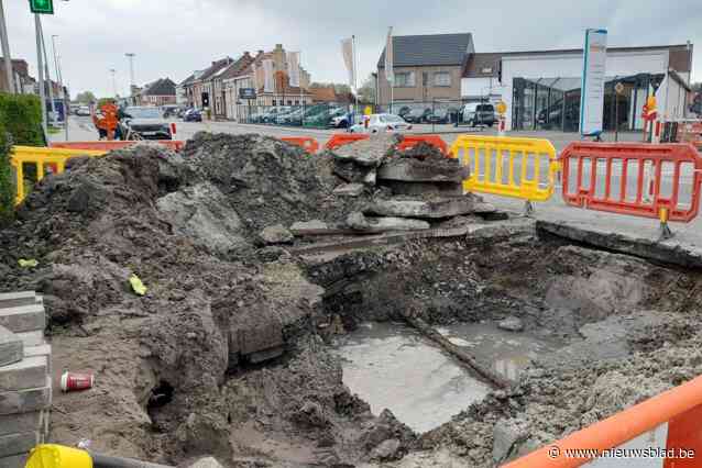 Waterlek bij werken aan glasvezelnetwerk eind deze week gerepareerd