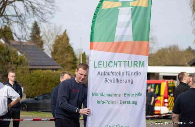 FW-DT: Gemeinsame Pressemitteilung der Stadt Detmold und der Feuerwehr Detmold: "Leuchtturm" für Katastrophenschutz-Übung erstmals aktiviert